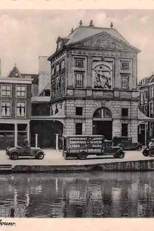Rabat Leiden Waag gebouw Vrachtauto Motordienst Junior Bodegraven - Haarlem - Leiden - Gouda HC53879