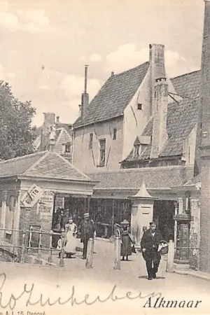 Tylko dziś Alkmaar Vischmarkt Brievenbus 1901 Slijterij Wijn en Gedistilleerd HC53580