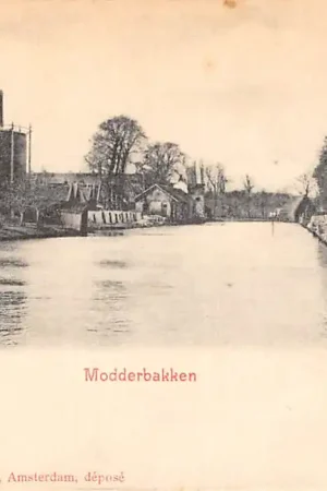 Tani Hoorn Modderbakken 1902 Gashouder bij Gasfabriek HC49186