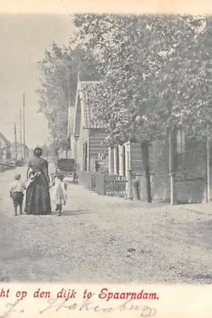 Spaarndam Gezicht op den dijk 1903 Haarlem Haarlemmermeer HC49140 Ekspresowa dostawa
