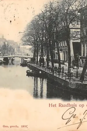 Amsterdam Het Raadhuis op de O.Z. Voorburgwal 1901 HC48360 Kup teraz