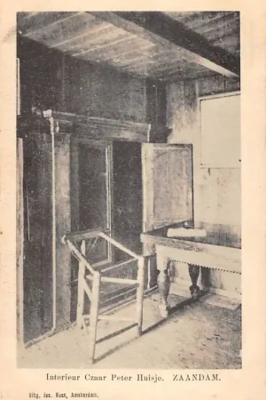Tylko dziś Zaandam Interieur Czaar Peter Huisje 1903 HC44997