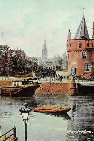 Popularny Amsterdam Schreijerstoren en Geldersche Kade 1909 HC39251