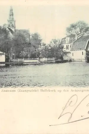 Zaandam Zaangezicht Bullekerk op den Achtergrond 1901 HC38020 Bezpieczna płatność