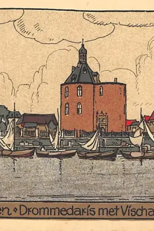 Ostatnia szansa Enkhuizen Drommedaris met Vischafslag 1922 HC37691