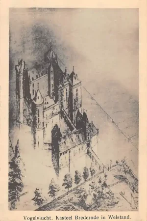 Santpoort Vogelvlucht Kasteel Brederode in Welstand Bloemendaal Haarlem HC31699 Ekspresowa dostawa