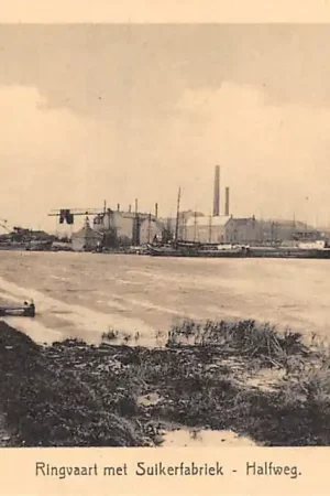 Darmowa dostawa Halfweg Eingvaart met Suikerfabriek 1931 HC30431