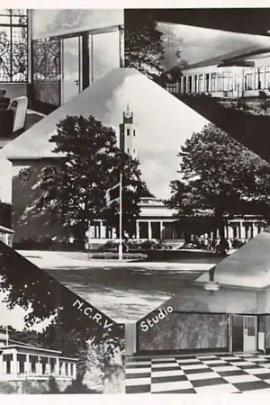 Hilversum N.C.R.V. Studio Vijfluik 1950 HC25151 Wysoka jakość