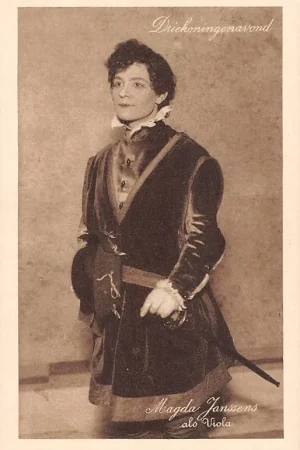 Promocja Amsterdam Schouwburg N.V. Het Tooneel Dr. Willem Royaards Shakespaere\\u2019s Driekoningenavond Magda Janssens als Viola 1917 Theater HC24475