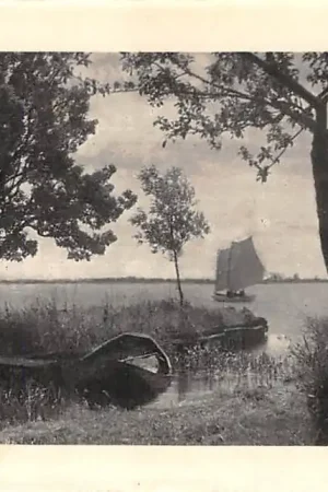 Hilversum Aan de Plassen Loosdrechtsche Plassen Uit de serie Gooische Fotokaarten naar opnamen van A. v.d. Enden HC23286 Kup teraz