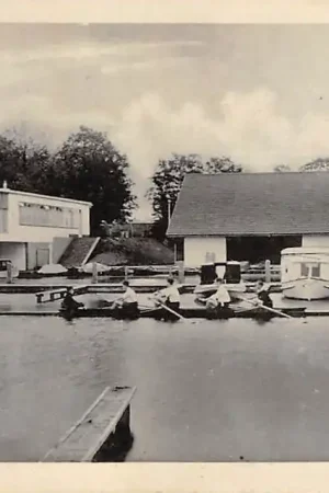 Hilversum Sporthaven Roeien Vier met stuurman Jaren 30 HC15012 Promocja