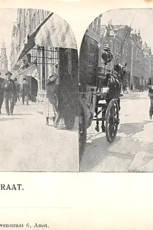 Popularny Amsterdam Reguliersbreestraat Stereo ansichtkaart HC13763