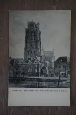 Dordrecht Bom Groote kerk Vuilpoort Autentyczny