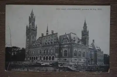 Den Haag Vredepaleis geopend 28 Aug 1913 Zwrot pieniędzy