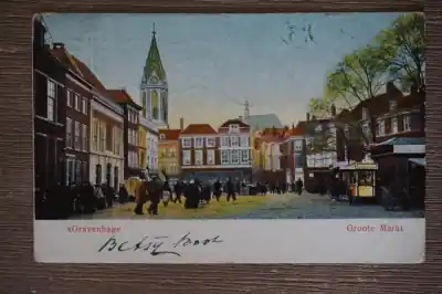 Den Haag Groote markt Autentyczny