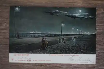 Scheveningen Electrische verlichting van den strandboulevard Najlepsza cena