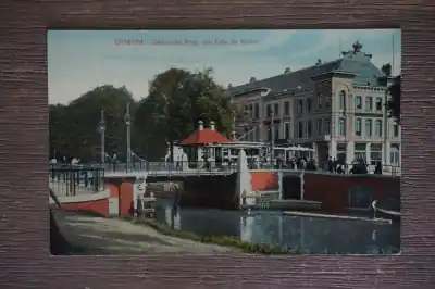 Wysoka jakość Utrecht Catharijne brug met cafe de Kroon