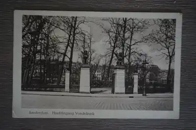 Amsterdam Hoofdingang Vondelpark Wysoka jakość