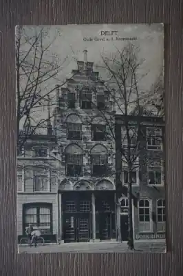 Wysoka jakość Delft Oude gevel aan de Koornmarkt