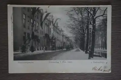 Den Haag Princessengracht versiering 7 Feb 1901 Popularny