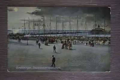 Autentyczny Scheveningen Boulevard en Wandelhoofd