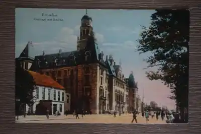 Rotterdam Coolsingel met Stadhuis Wysoka jakość