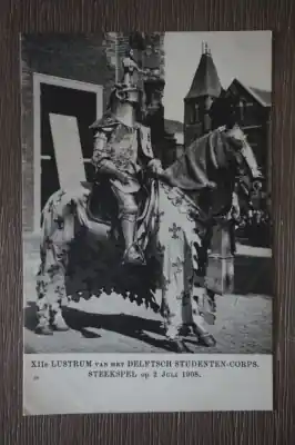 Delft Lustrum van het Delftsche studenten corps Steekspel op 2 Juli 1908 Promocja