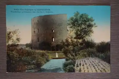 Autentyczny Sassenheim Ruine Slot Teijlingen Voormalige gevangenis van Jacoba v. Beijeren