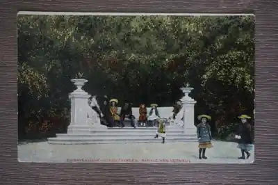 Den Haag Scheveningen Bankje van Verheul Autentyczny