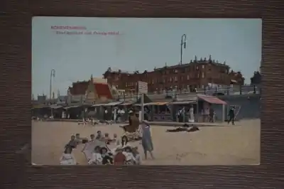 Autentyczny Scheveningen Strandgezicht met Oranje Hotel