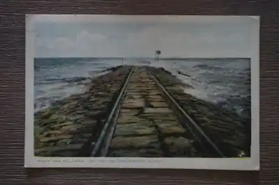 Hoek van Holland De pier bij opkomende vloed Ekspresowa dostawa