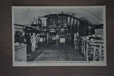 Zuid Limburg Staatsmijn Emma De lift met geladen wagen op 410 meter diepte Szybka dostawa