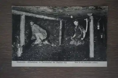 Heerlen Staatsmijn Wilhelmina te Terwinselen bij Heerlen Werk in een kolenpijler Najlepsza cena