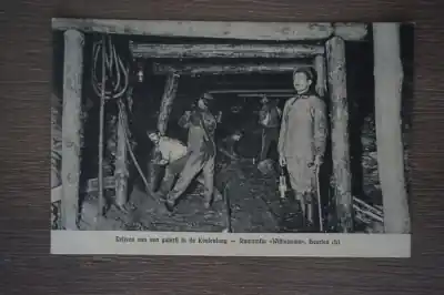 Tani Heerlen Staatsmijn Wilhelmina Drijven van een galerij in de koolenlaag