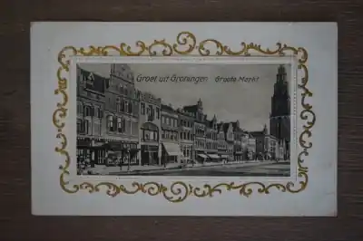 Groningen Groote markt Autentyczny