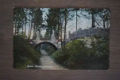 Baarn Ruine brug met bank Popularny