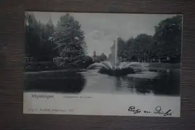 Wageningen Stadsgracht en fontein Zwrot pieniędzy