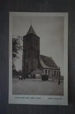 Oost-Souburg Toren met Ned Herv kerk Autentyczny