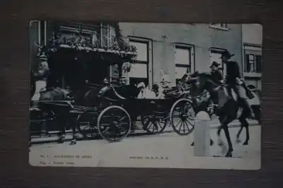 Oryginalny Assen Eeuwfeest aankomst van H. H. M. M