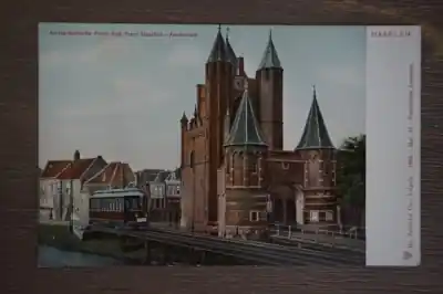 Tylko dziś Haarlem Amsterdamche poort met tram Haarlem naar Amsterdam