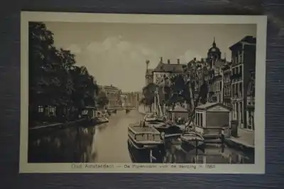 Rabat Amsterdam De Pijpenmarkt voor de demping in 1883