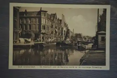 Amsterdam Overtoom voor de demping ziende op de voormalige ophaalbrug Ekspresowa dostawa