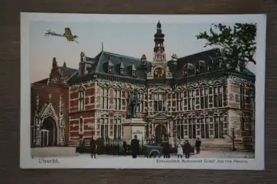 Oryginalny Utrecht Universiteit monument Graaf Jan van Nassau