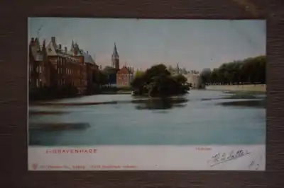 Den Haag Hofvijver Autentyczny