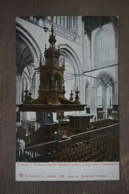 Amsterdam Preekstoel in de nieuwe kerk voltooid in 1649 door A. Vinckenbrinck Premium