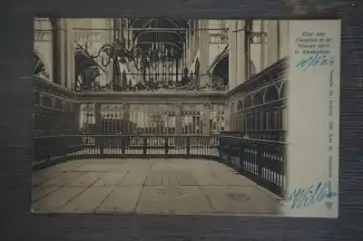 Amsterdam Koor met koperhek in de nieuwe kerk Promocja