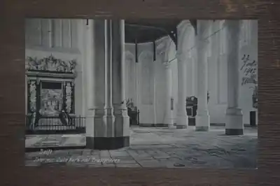 Delft Interieur oude kerk met praalgraven Oferta