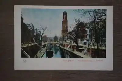 Utrecht Oude gracht Hamburgerbrug Darmowa dostawa