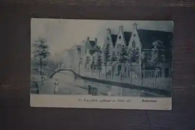 Rotterdam De Botersloot gedempt in 1866 - 67 Zwrot pieniędzy