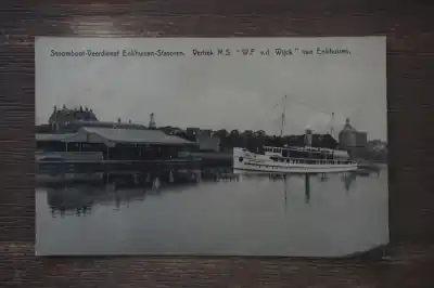 Enkhuizen Stoomboot Veerdienst Vertrek M.S. W.F. v.d. Wijck Tylko dziś